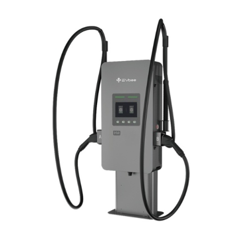 Stacja szybkiego ładowania EVbee DC 40 kW z na postumencie